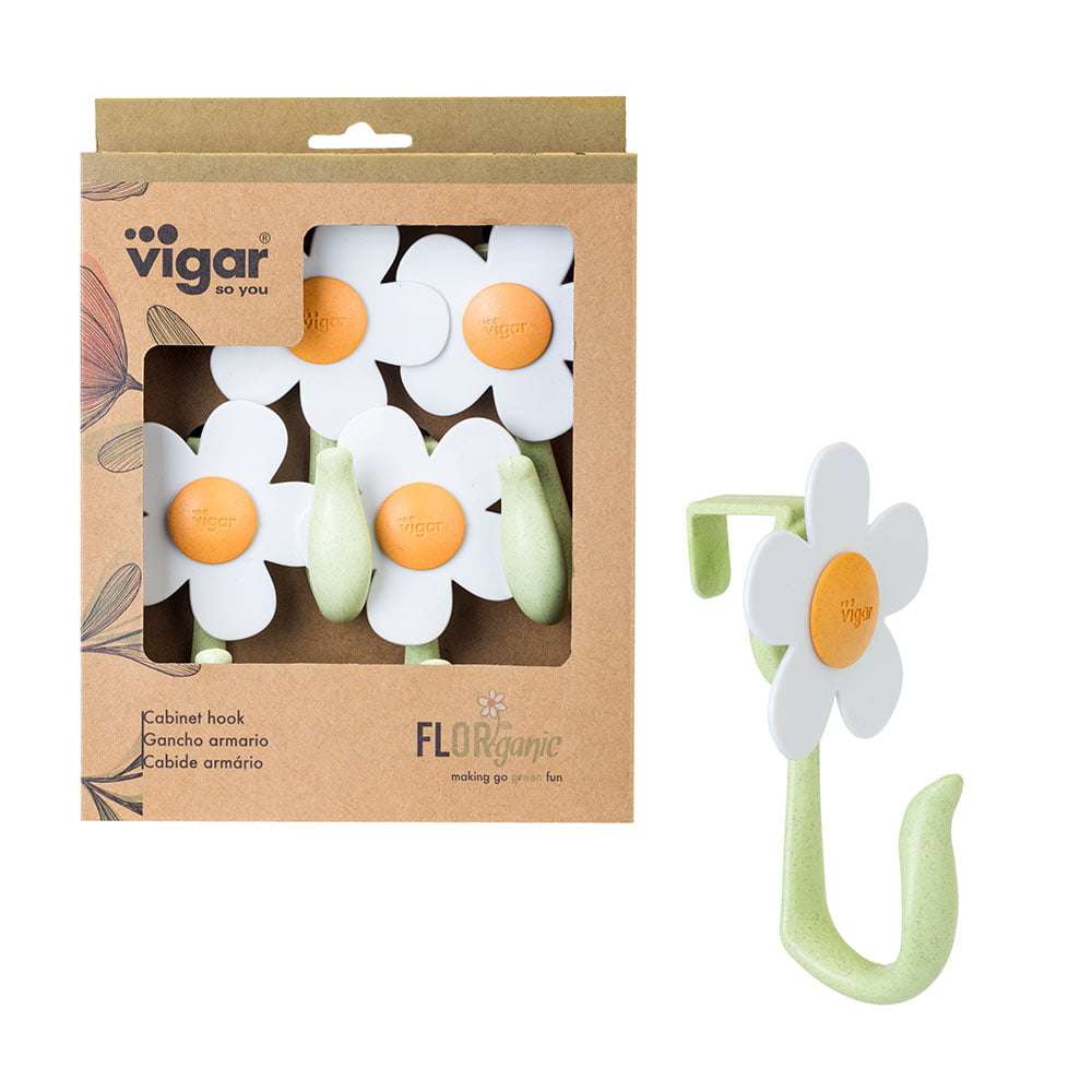 vigar Florganic Cabinet Hook 4pc