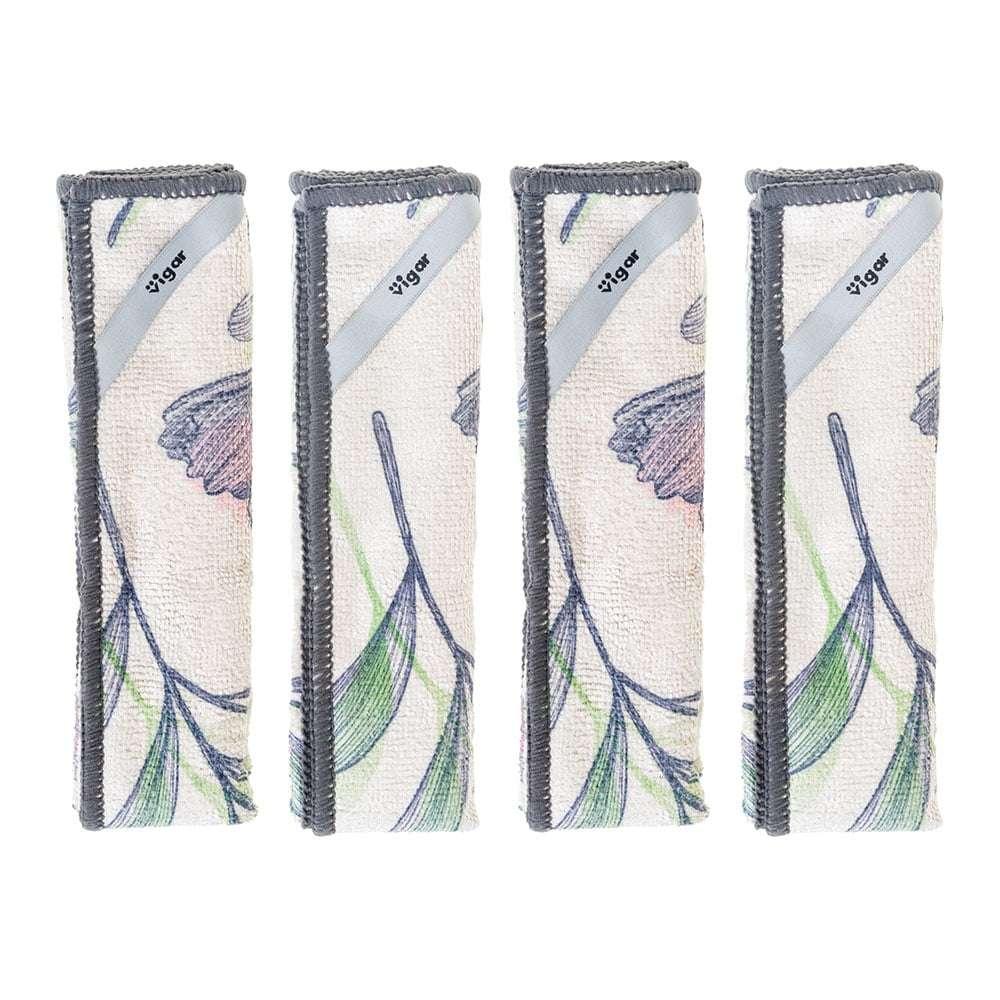 Vigar Florganic Microfibre Cloth 4pc