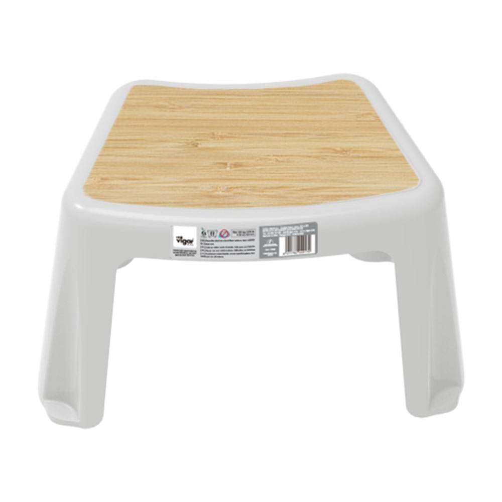 Vigar Grey Bamboo 25cm Stool