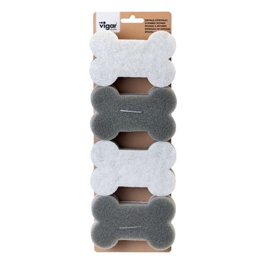 Vigar PETS CLUB DOG BOWL SCRUBBER SPONGE – 4 PACK