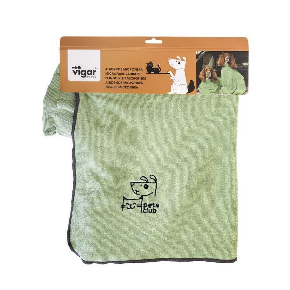 Vigar PETS CLUB MICROFIBRE BATHROBE