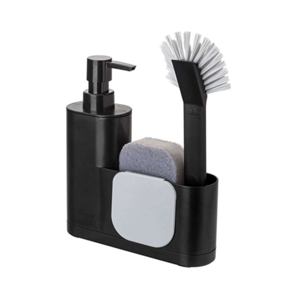Vigar RengØ Black Monobloc 4 Pc Sink Caddy Set