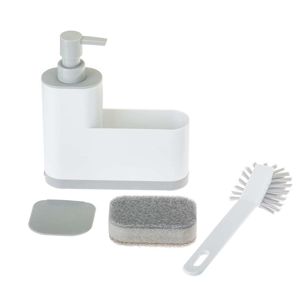 Vigar RengØ White Monobloc 4 Pc Sink Caddy Set