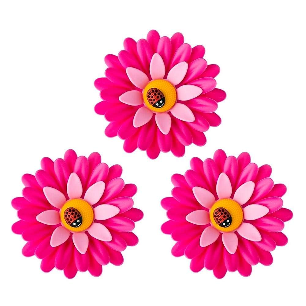 vigar Vigar Flower Power Pink Magnet 3pc
