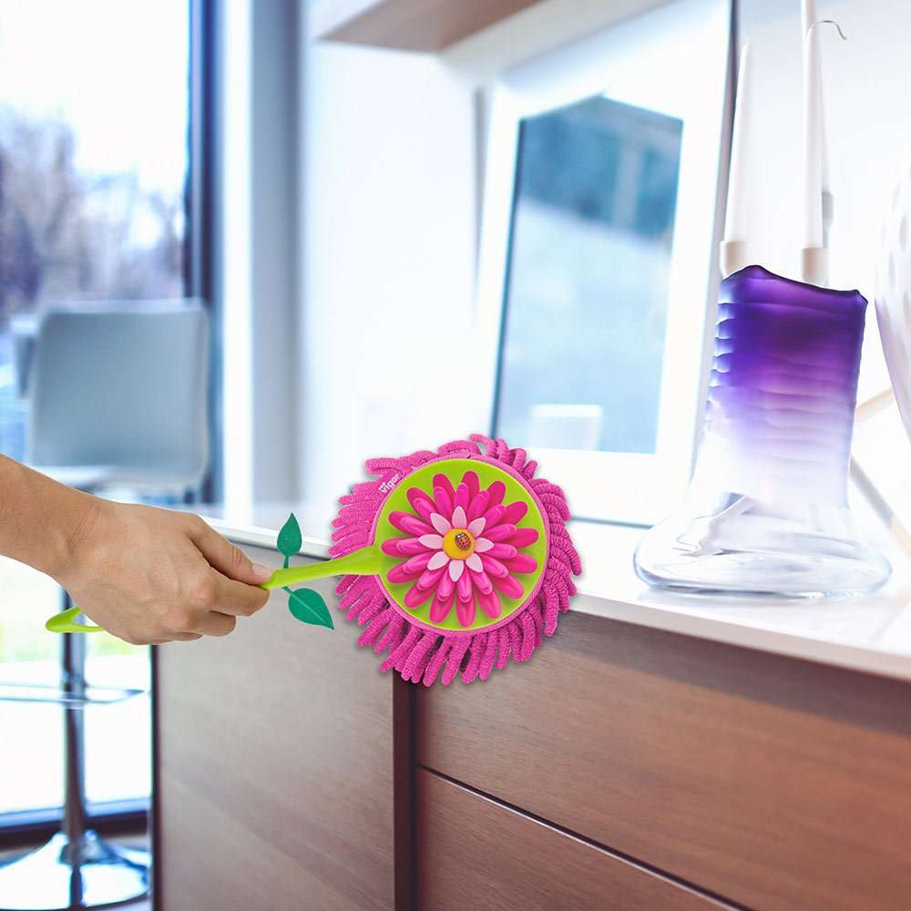 Vigar Vigar Flower Power Round Microfibre Duster