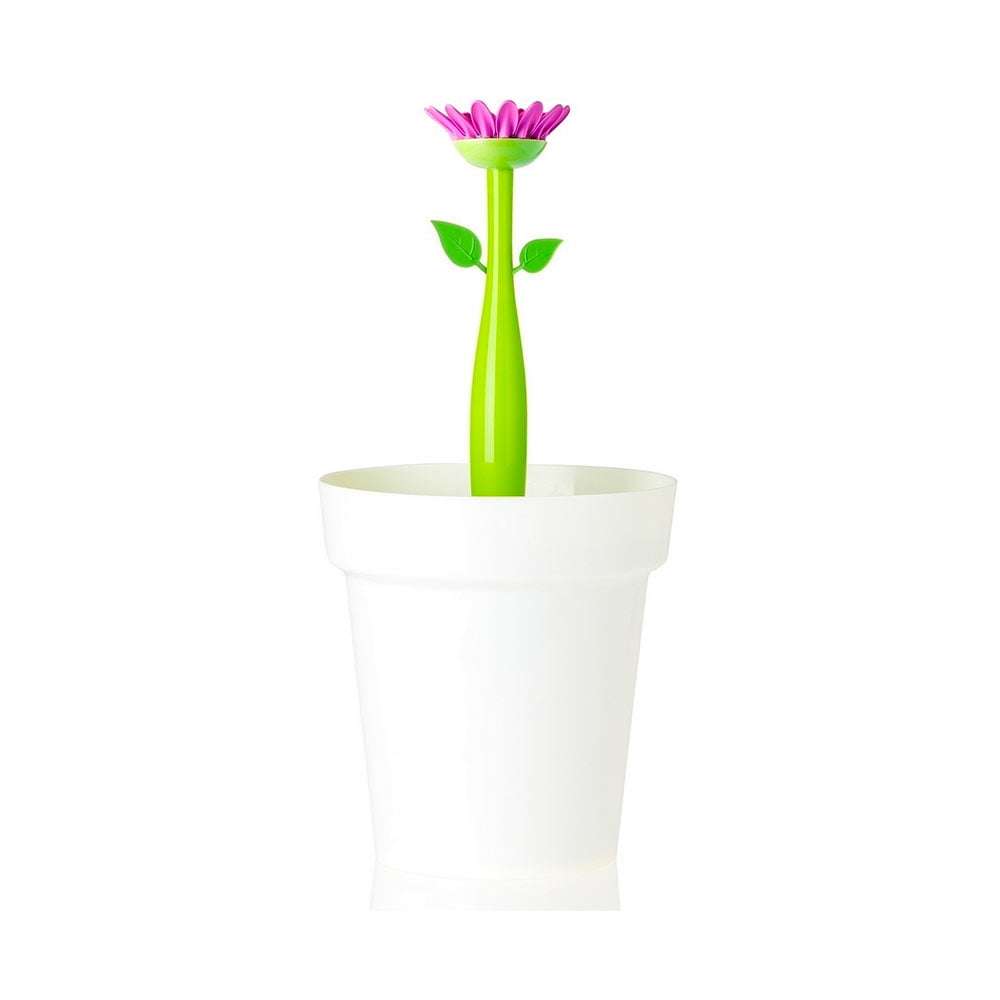 vigar Vigar Flower Power White 3L Bathroom Bin
