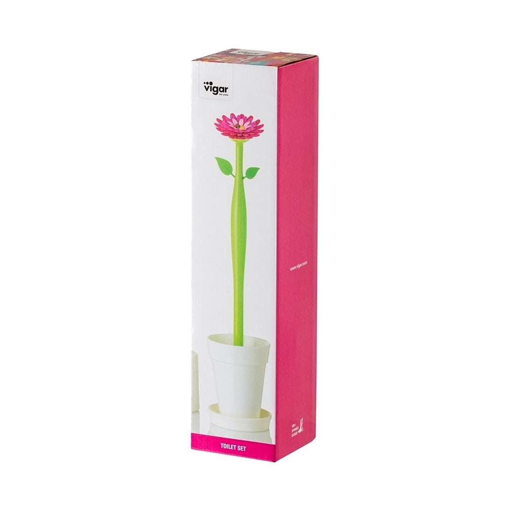 Vigar Vigar Flower Power White Toilet Set