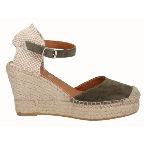 Viguera Alpargata Valenciana Cuña Alta Yute Militar