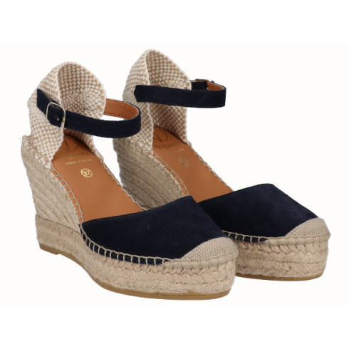 Viguera Alpargata Valenciana Cuña Media Yute Marino