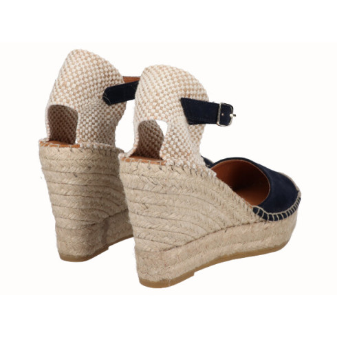 Viguera Alpargata Valenciana Cuña Media Yute Marino