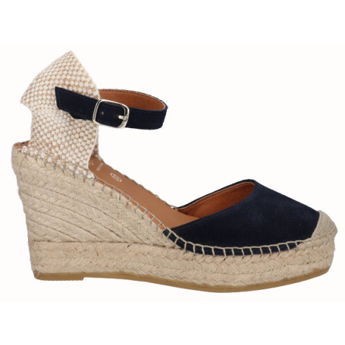 Viguera Alpargata Valenciana Cuña Media Yute Marino