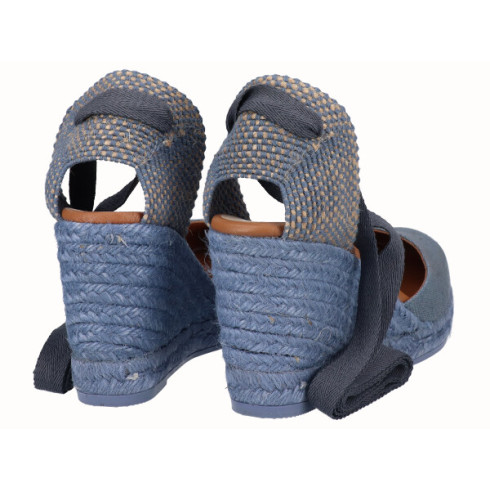 Viguera Alpargata Cuña Alta Yute Jeans Cintas