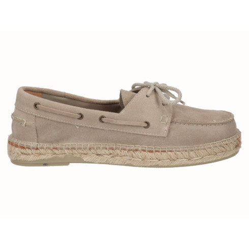 Viguera Alpargata Naútico Hombre Beig