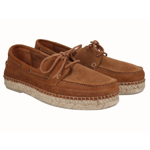 Viguera Alpargata Naútico Hombre Cuero