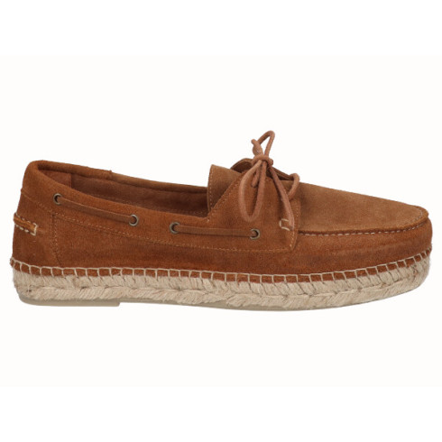 Viguera Alpargata Naútico Hombre Cuero