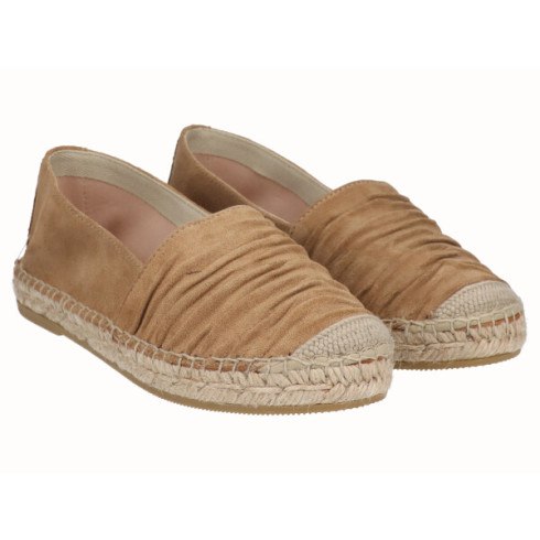 Viguera Alpargata Plana Cásica Yute Piel Beig