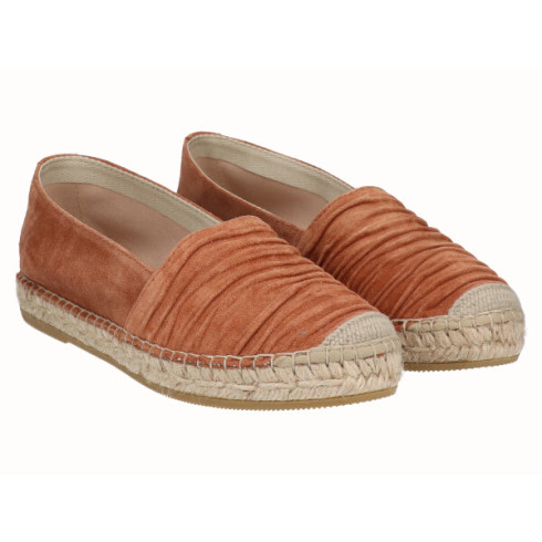 Viguera Alpargata Plana Cásica Yute Piel Cuero