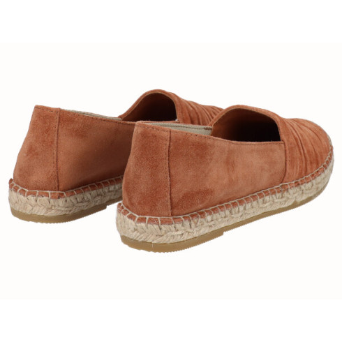 Viguera Alpargata Plana Cásica Yute Piel Cuero