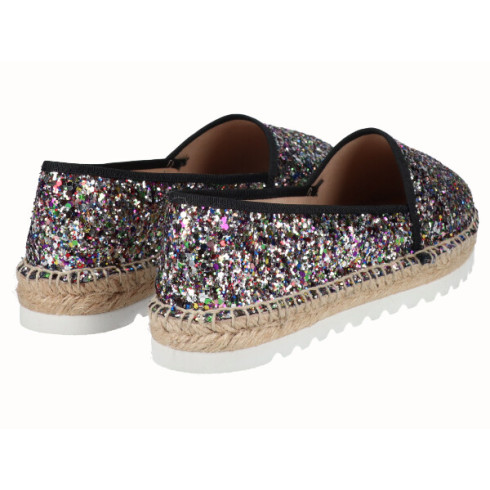 Viguera Alpargata Plana Con Eva Glitter Multi