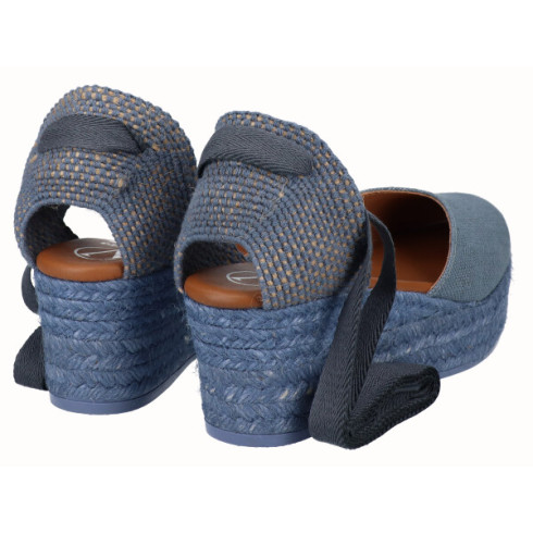 Viguera Alpargata Plataforma Yute Jeans Cintas