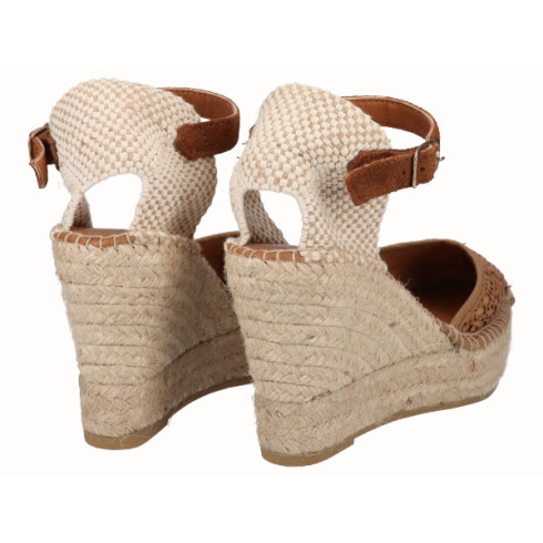 Viguera Alpargata Valenciana Cuña Alta Yute Cuero