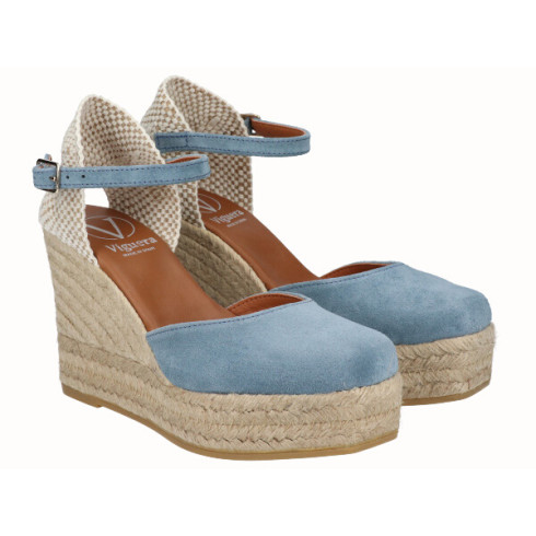 Viguera Alpargata Valenciana Cuña Alta Yute Jeans