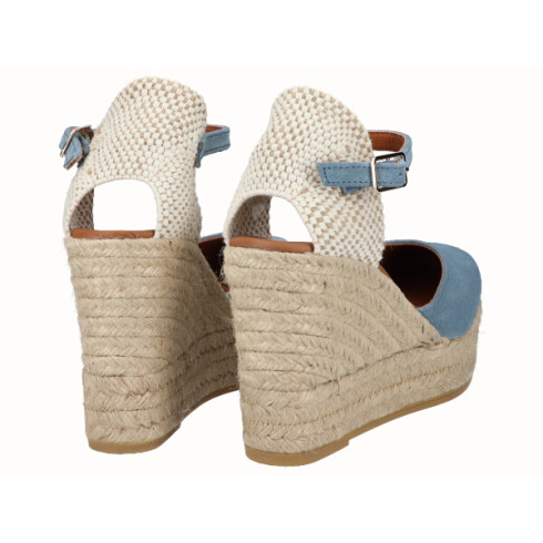 Viguera Alpargata Valenciana Cuña Alta Yute Jeans