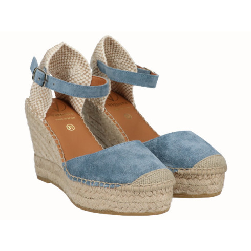 Viguera Alpargata Valenciana Cuña Alta Yute Jeans