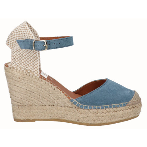 viguera Alpargata Valenciana Cuña Alta Yute Jeans