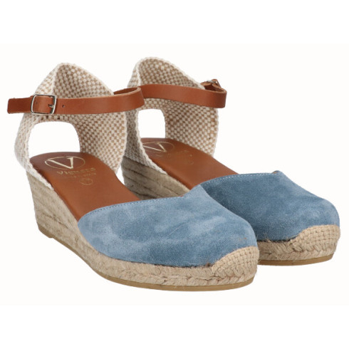 Viguera Alpargata Valenciana Cuña Baja Yute Jeans