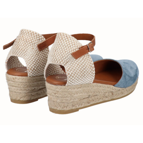 Viguera Alpargata Valenciana Cuña Baja Yute Jeans