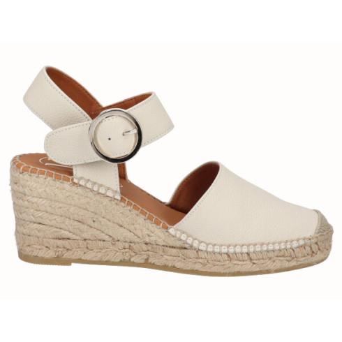 Viguera Alpargata Valenciana Cuña Media Beig