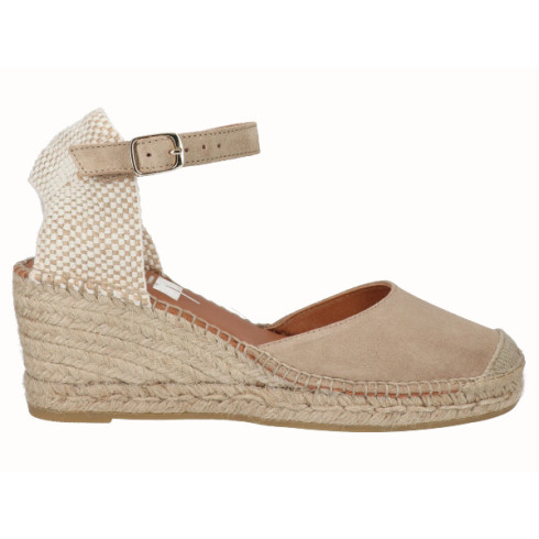 Viguera Alpargata Valenciana Cuña Media Yute Beig
