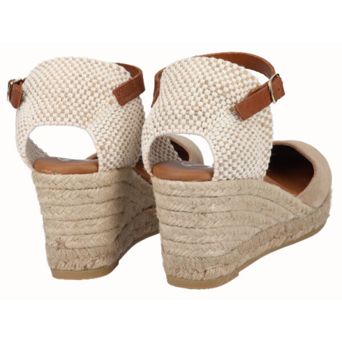Viguera Alpargata Valenciana Cuña Media Yute Beig