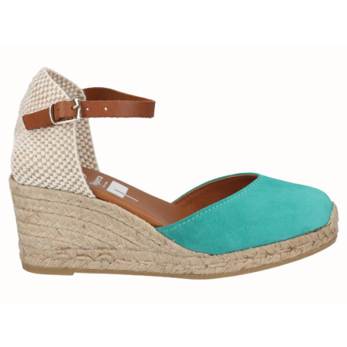 viguera Alpargata Valenciana Cuña Media Yute Verde