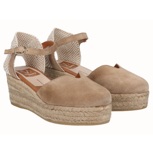 Viguera Alpargata Valenciana Plataforma Beig