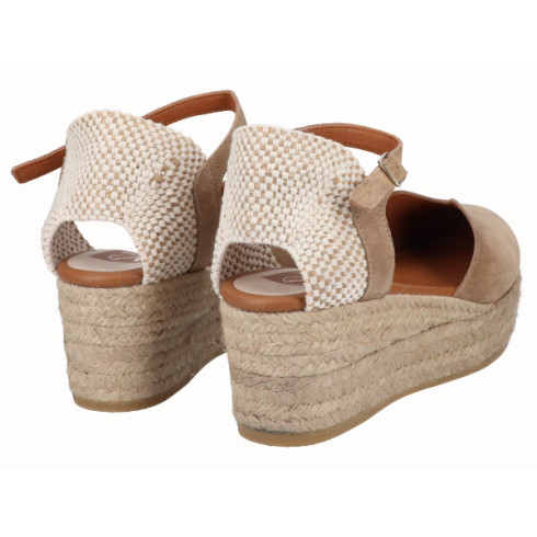 Viguera Alpargata Valenciana Plataforma Beig