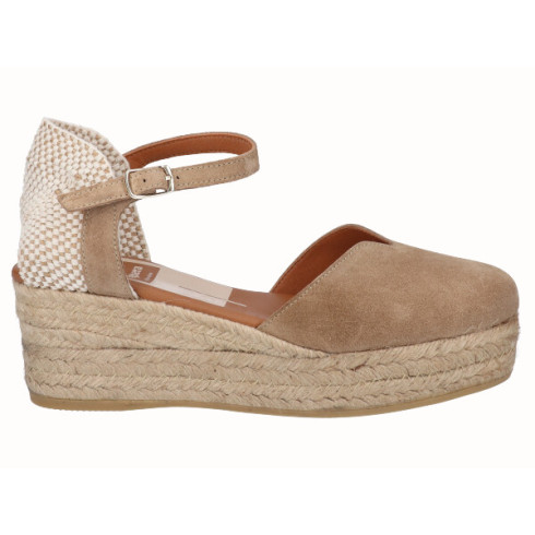 Viguera Alpargata Valenciana Plataforma Beig
