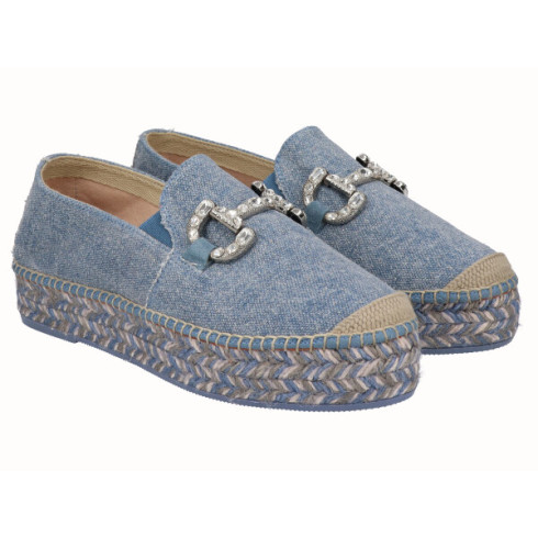 Viguera Alpargata Yute Plataforma Vaquero