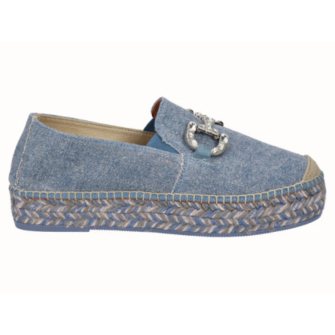 Viguera Alpargata Yute Plataforma Vaquero