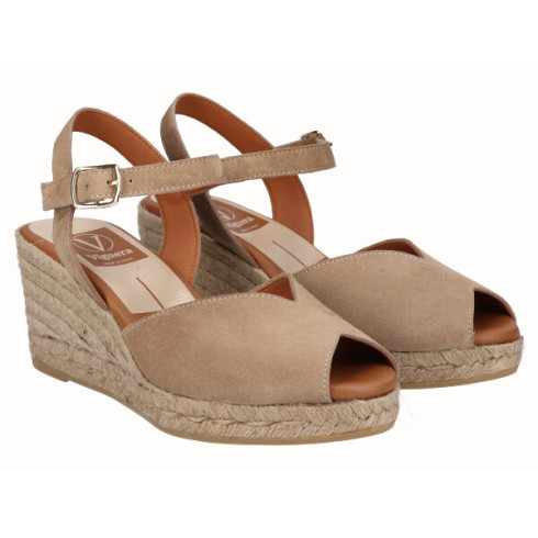 Viguera Sandalia Cuña Media Yute Desert