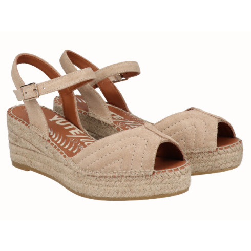 Viguera Sandalia Cuña YuteFlex Beig