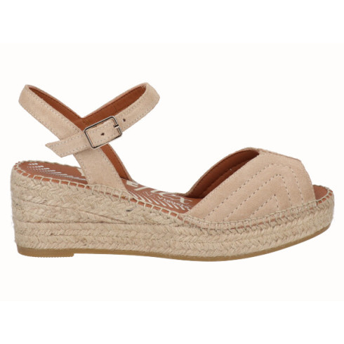 Viguera Sandalia Cuña YuteFlex Beig