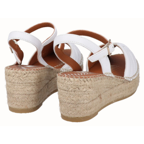 Viguera Sandalia Cuña YuteFlex Blanco