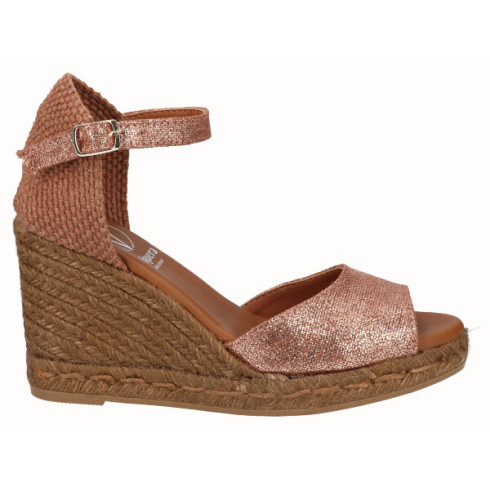 viguera Sandalia Yute Cuña Alta Cuero