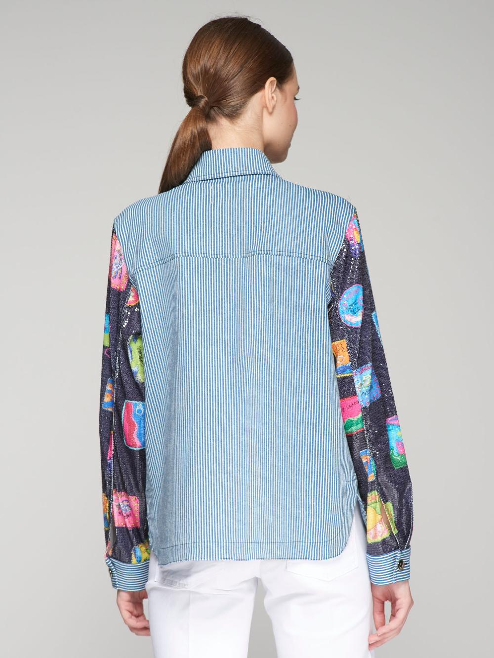 Vilagallo CHAQUETA OLIVIA LATA SARDINAS LENTEJUELAS