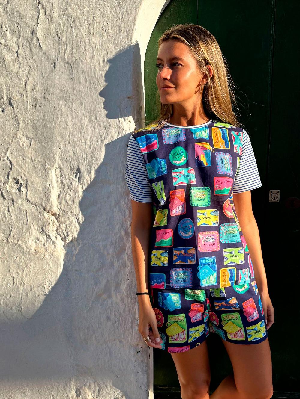 vilagallo BERMUDA SARDINAS NAVY VOILE