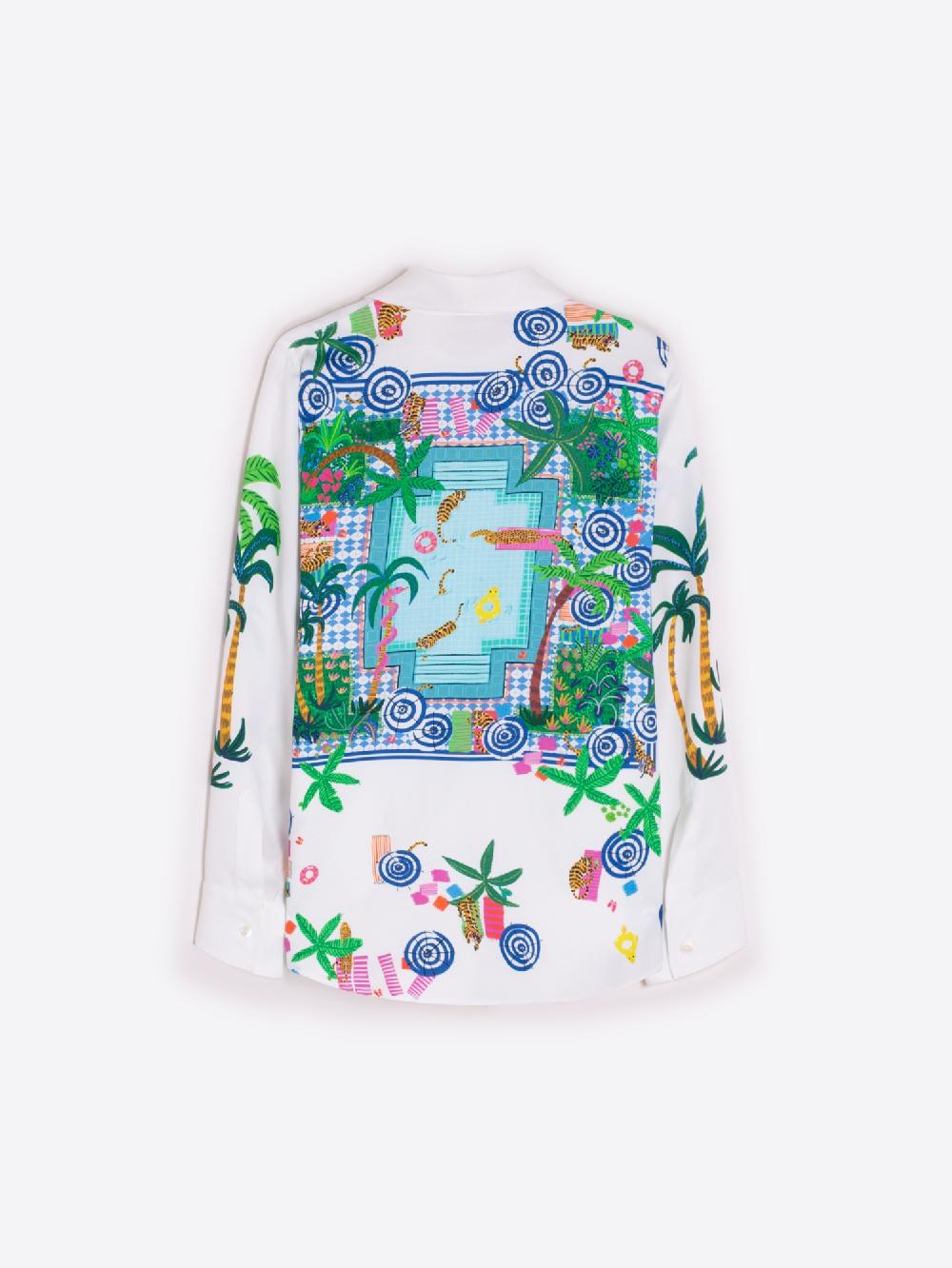 Vilagallo CAMISA FLUIDA PISCINA PRINT