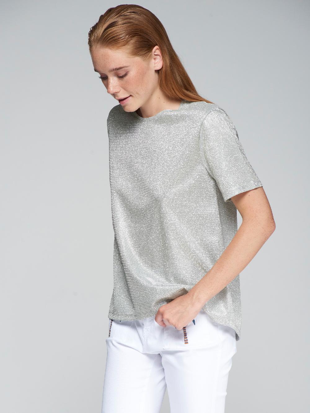 Vilagallo CAMISETA FLUIDA PLATA