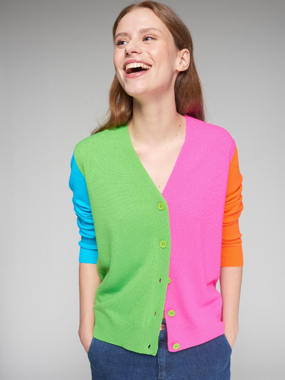 vilagallo CARDIGAN PUNTO MULTICOLOR